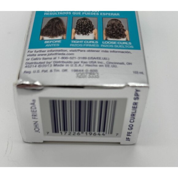 John Frieda FRIZZ EASE Go Curlier Heat Activated Spray 3.5 fl oz 103 ml - Picture 3 of 7